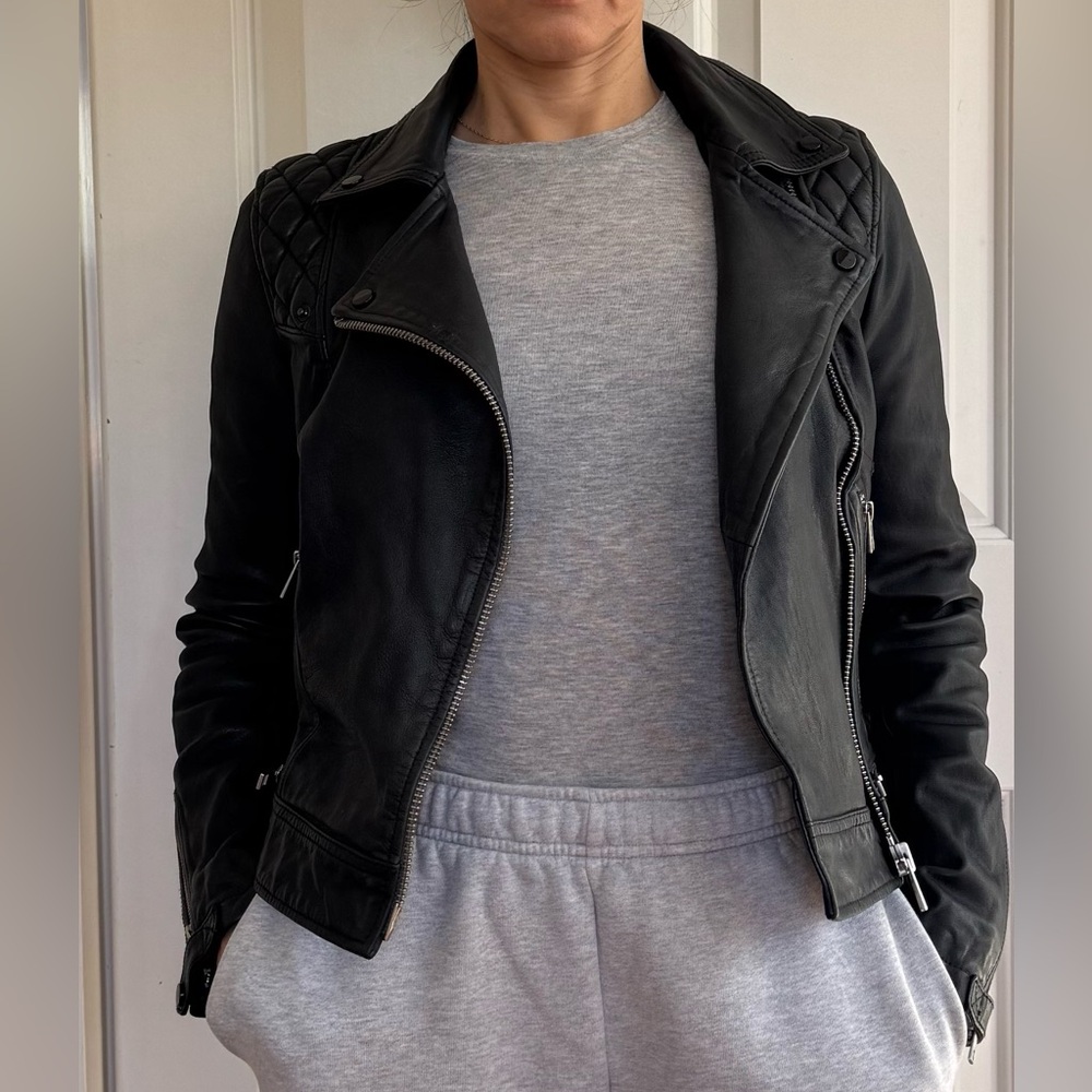All-Saints Conroy Leather Biker (US4) - Picture 7 of 14